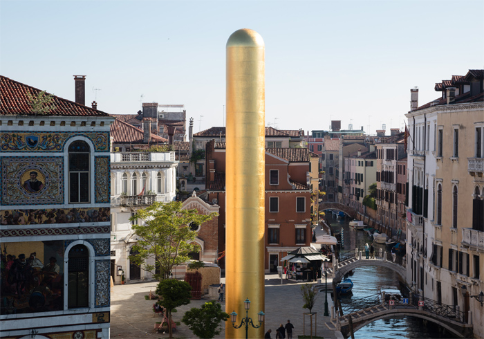 dorature oro zecchino 24 kt. the golden tower james lee byars biennale venezia lino reduzzi studio reduzzi michael werner gallery new york